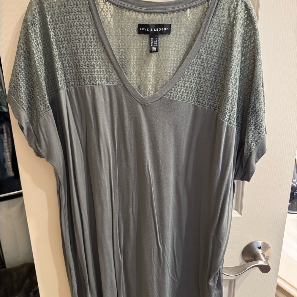 Love & Legend Green Women's Top